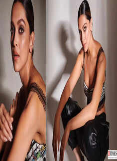 Deepika Padukone's new pictures in a bralette and black leather pants prove she is a real diva