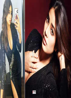 This new photoshoot of Janhvi Kapoor in a plunging black shimmery dress will simply you leave speechless