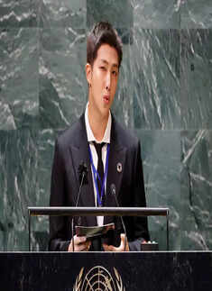Korean pop band BTS address UN General Assembly