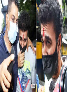 Pictures of teary-eyed Raj Kundra go viral as he walks out of jail after bail