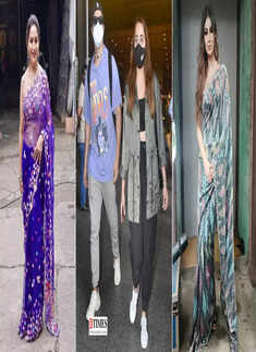 #ETimesSnapped: From Madhuri Dixit to Mouni Roy, paparazzi pictures of your favourite celebs