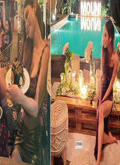 Pictures from Mouni Roy&rsquo;s beach birthday will make you crave for a dreamy holiday