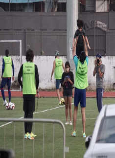 Ranbir Kapoor, Kartik Aaryan, Arjun Kapoor & other stars sweat it out on a football field