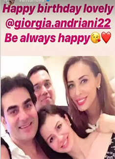 Arbaaz Khan and his girlfriend Giorgia Andriani are painting Insta blue with their lovely pictures from Maldives getaway