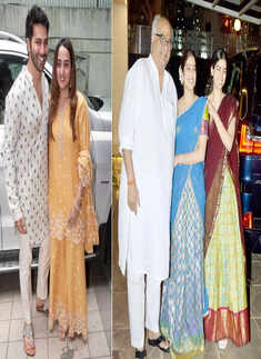 #ETimesSnapped: From Varun-Natasha to Janhvi-Khushi, paparazzi pictures of your favourite celebs