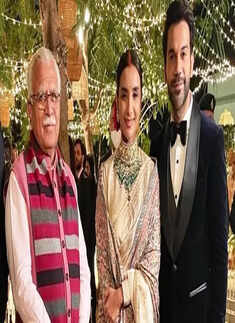 Post their dreamy wedding, Rajkummar Rao and Patralekhaa are a perfect couple in these lovely pictures from their reception