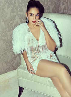 Huma Qureshi stuns as a retro queen in fringe mini dress and bold make-up