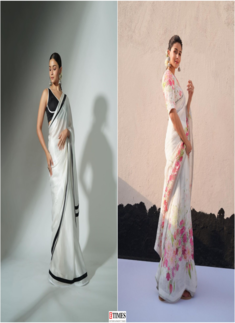 Alia Bhatt shows off her love for elegant white sarees in these stunning pictures