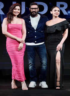 Ajay Devgn and Esha Deol step out in style to attend the press conference of &lsquo;Rudra: The Edge Of Darkness&rsquo;