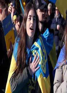 35 pictures from protests across the world against Russian aafpttack on Ukraine