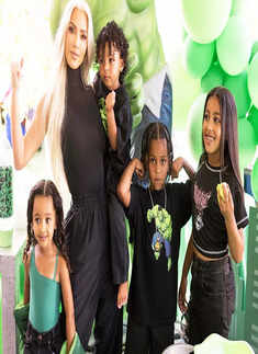 Inside pictures from Kim Kardashian's son Psalm&rsquo;s Hulk-themed birthday party