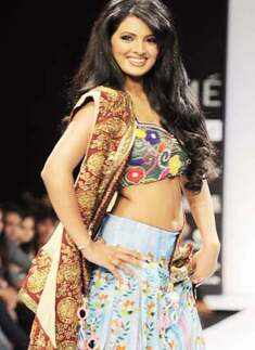 Geeta Basra walks the ramp