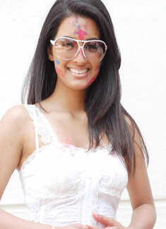 Geeta celebrates Holi