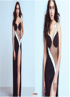 Sara Ali Khan commands attention in an edgy black thigh-high slit gown, see pictures