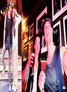 New loved-up pictures of Hrithik Roshan and girlfriend Saba Azad chilling at a London club