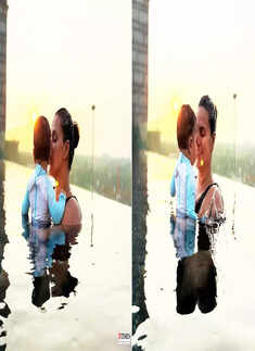 Lovely pictures of Neha Dhupia chilling with her little son in a pool will surely make your day