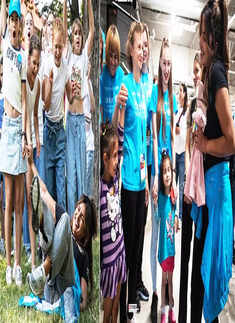 From playing with kids to being gifted handmade dolls, lovely pictures of Priyanka Chopra with displaced Ukrainians