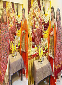 Ganesh Chaturthi 2022: Unmissable pictures of Sara Ali Khan welcoming Ganpati home with mom Amrita Singh