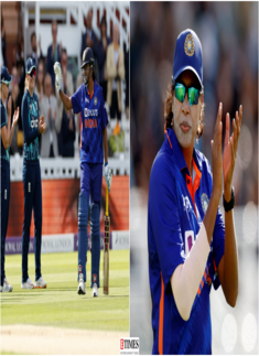 Pictures from Jhulan Goswami's last match take over the internet as India beat England in 3rd women's ODI