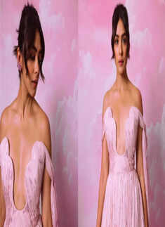 These pictures of Mrunal Thakur in strapless gown will leave you mesmerised!