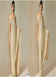 Suhana Khan looks breathtaking in a shimmery golden saree, pictures will leave you awestruck