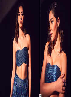Ananya Panday sets hearts racing in electric blue tube top, see pictures