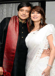 Shashi & Sunanda Tharoor's anniv.