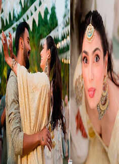 New pictures from KL Rahul and Athiya Shetty&rsquo;s mehendi ceremony are straight out of a fairy tale!