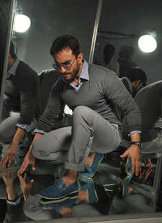 Saif shoots for a footwear brand