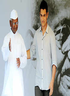 Aamir Khan meets Anna Hazare