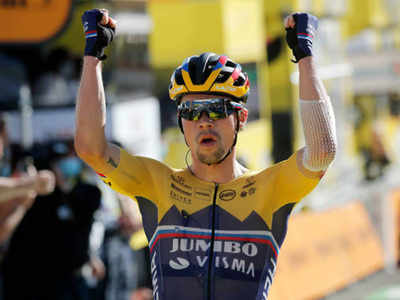 Roglic Wins Tour De France Stage Four Alaphilippe Retains Yellow Jersey More Sports News Times Of India