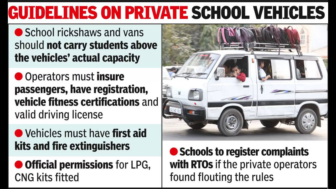 School Transportation: Schools not responsible for overseeing 