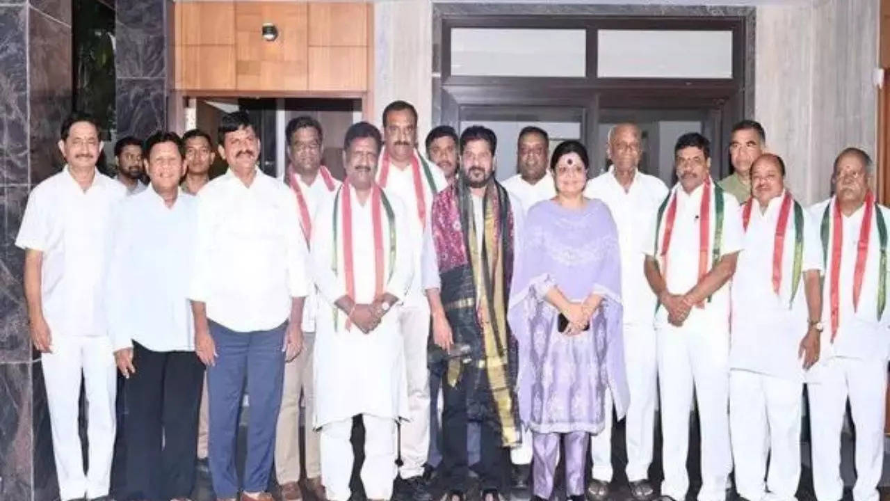 BRS MLCs hurriedly join Congress to beat Amavasya – The Times of India 