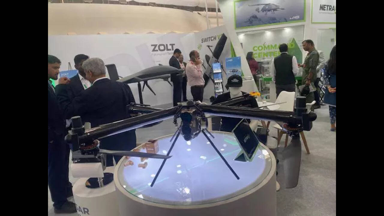 Aero India 2025: Drone makers drum up desi quotient, use of AI | Bengaluru  News - The Times of India