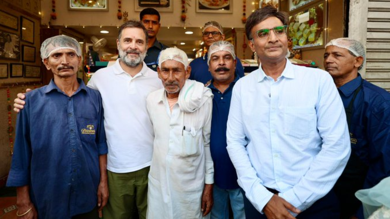 'Rahul ji, get married soon, want wedding order': Gandhi makes sweets at Delhi shop
