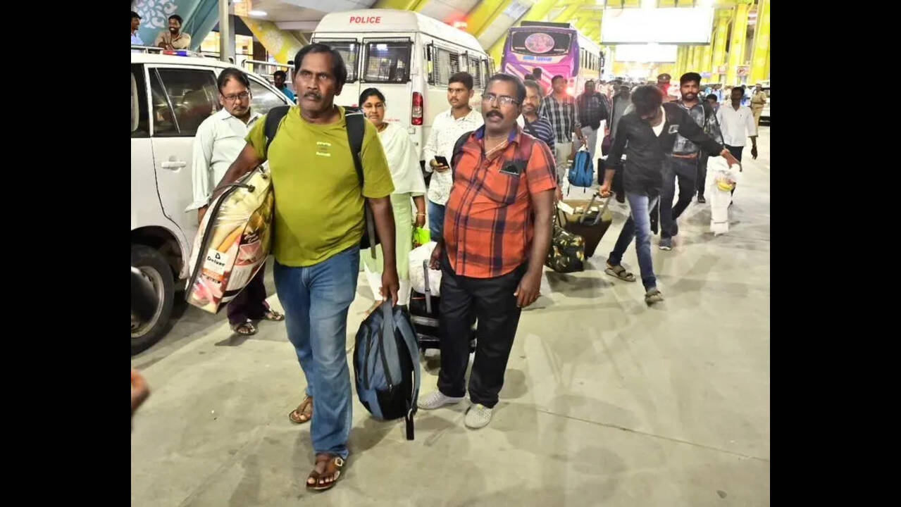 348 Indians stranded in Iran return home