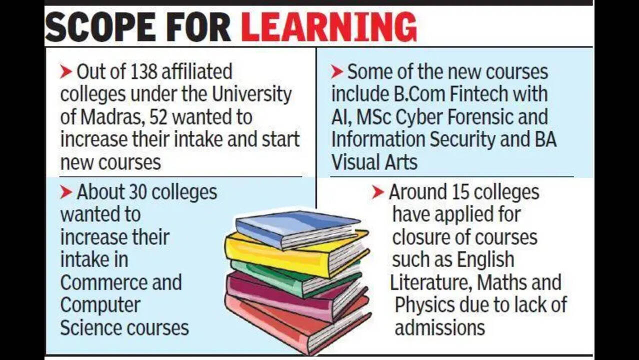 Chennai colleges gear up to launch new courses