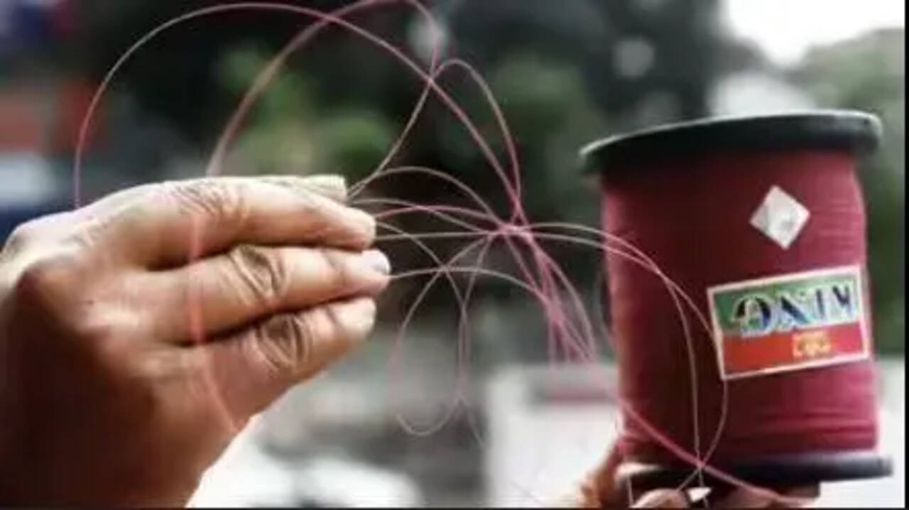 Two held in Vanagaram for flying manja kites