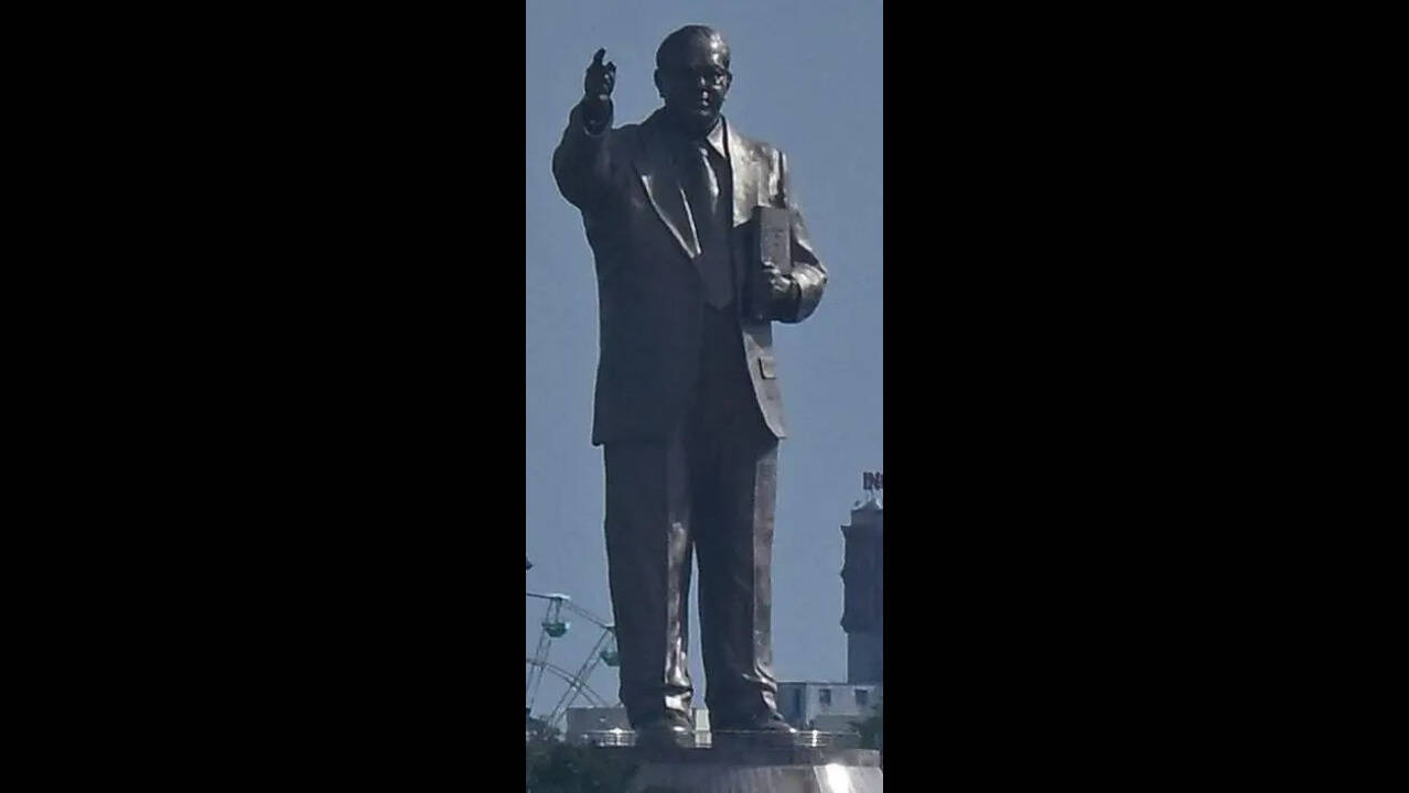 Ambedkar statue vandalised in Ratia