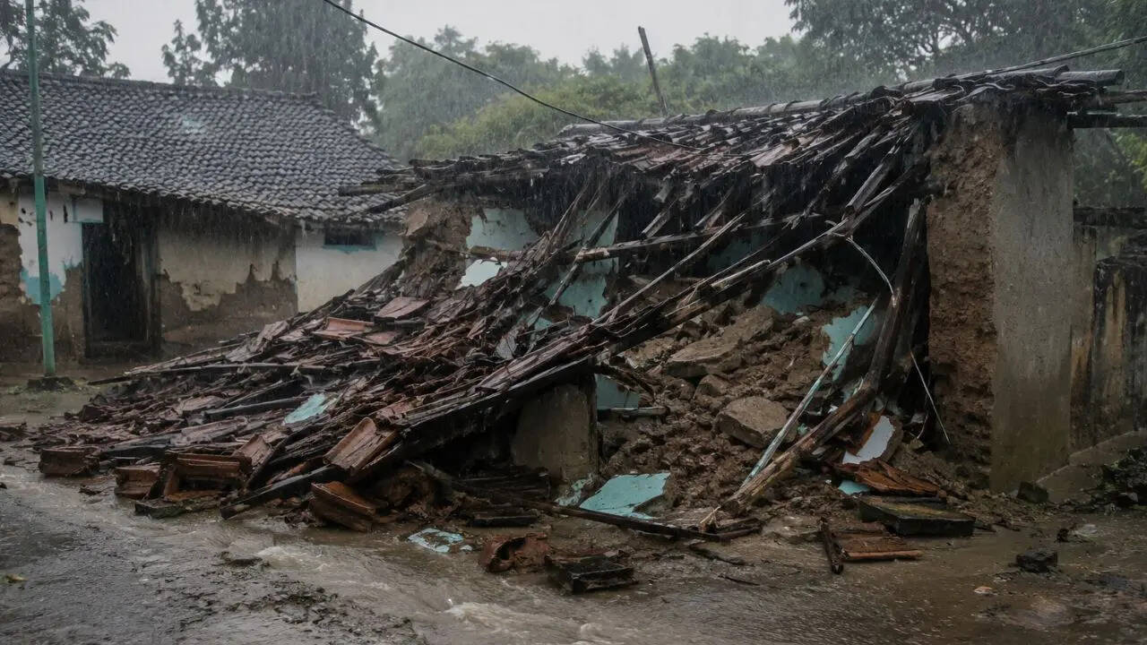 4 of family killed after roof collapses amid heavy rain, strong winds in  Karnataka