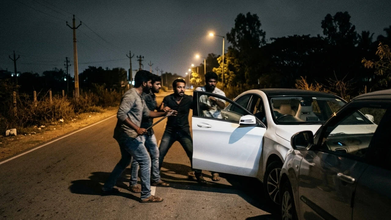 Gang in Mercedes kidnaps, robs cab driver and friend over dispute in Bengaluru