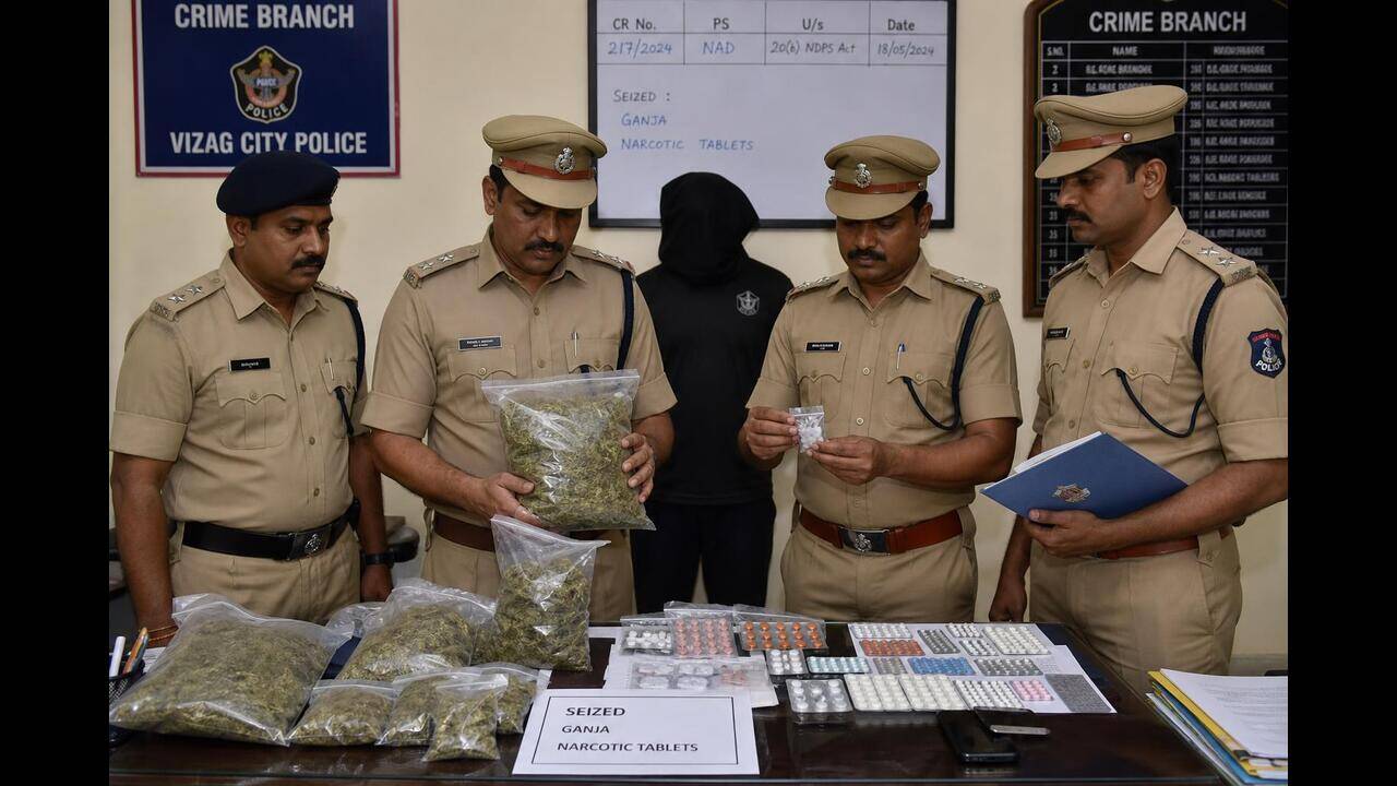 Three arrested with narcotic tablets, ganja in north Chennai