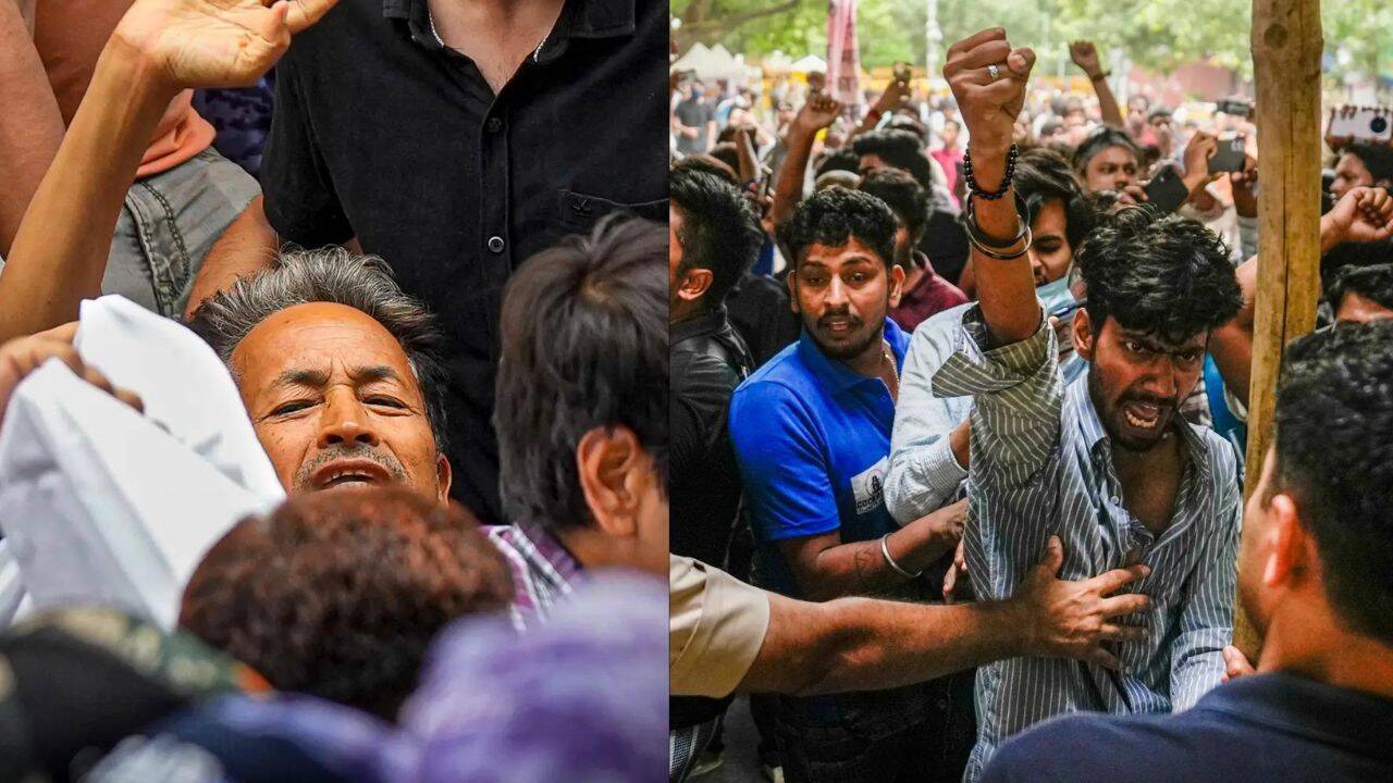 Meeting with new top cop, plain clothes, white sheets, 3 layers: How Delhi Police planned Sonam Wangchuk's removal from Jantar Mantar | Delhi News - The Times of India