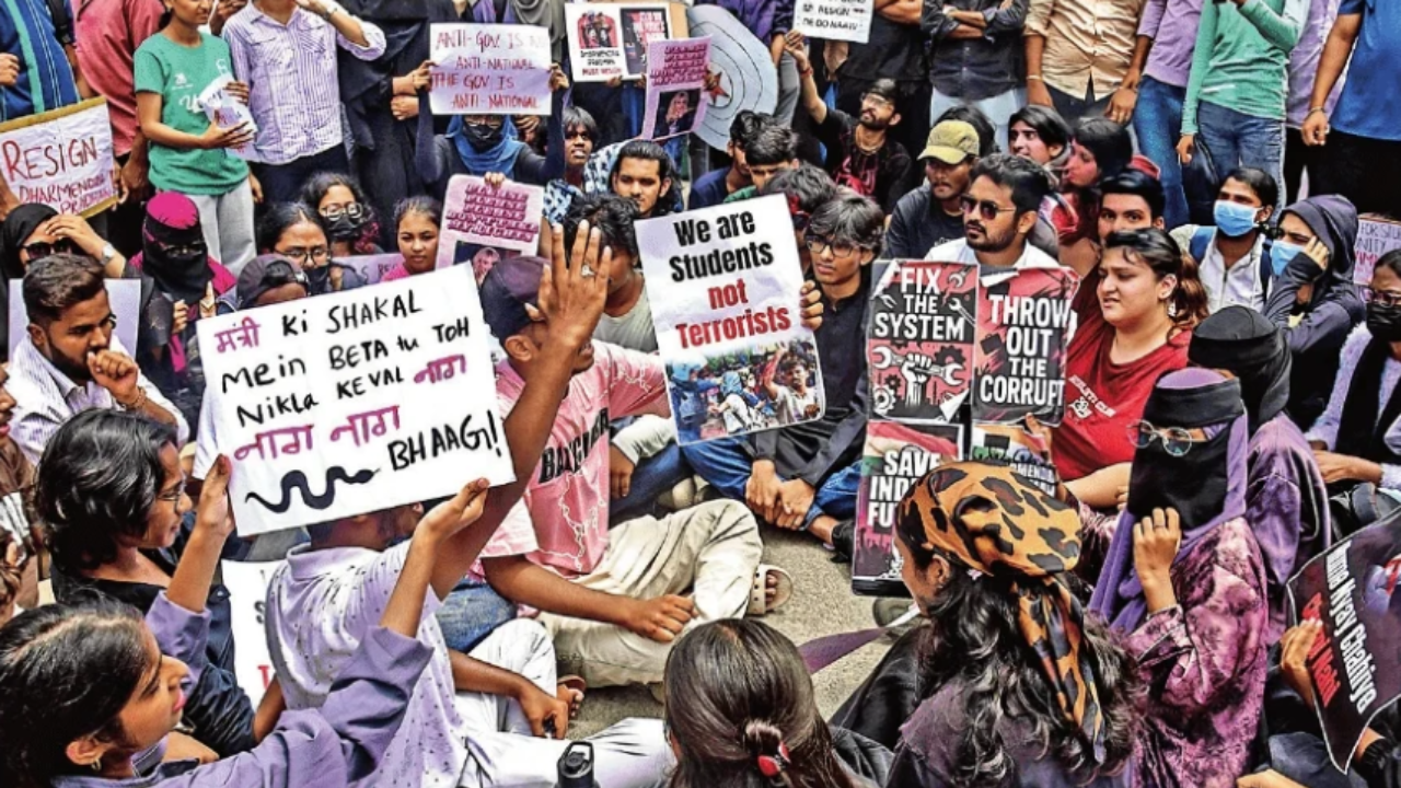 NEET anger finds voice in colours & crowds
