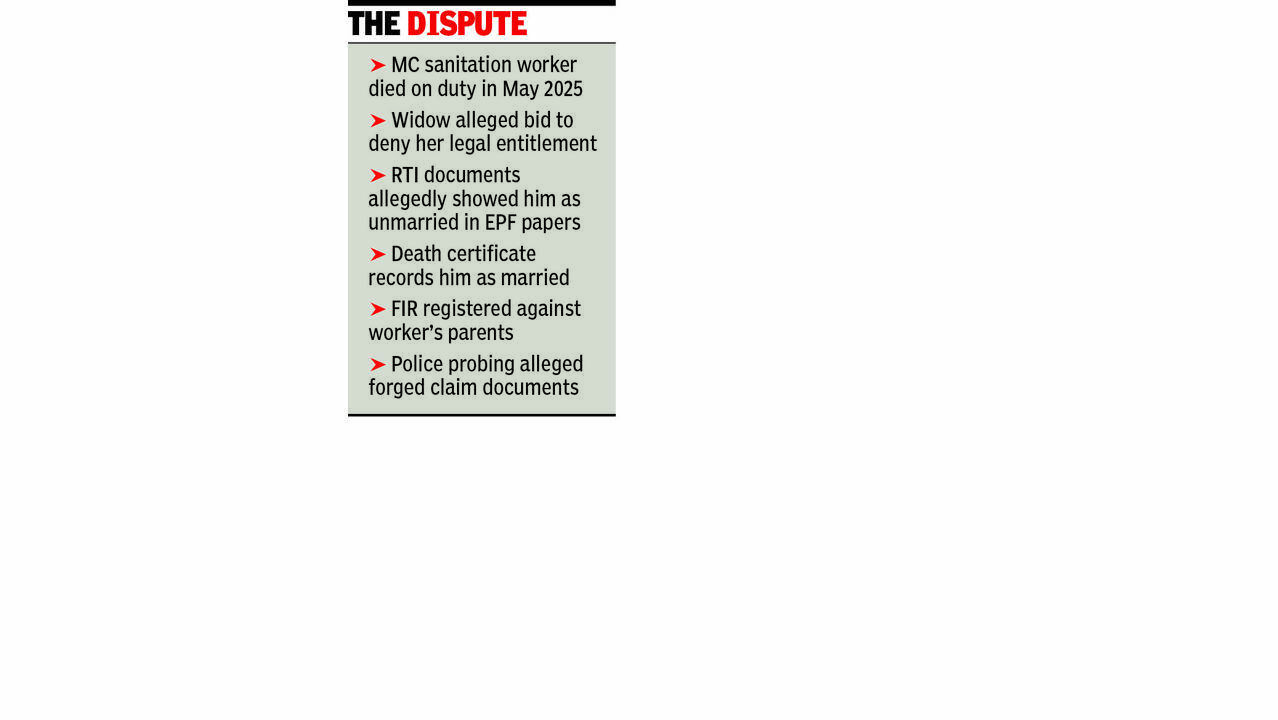 Dead worker shown unmarried in PF claim; parents face FIR