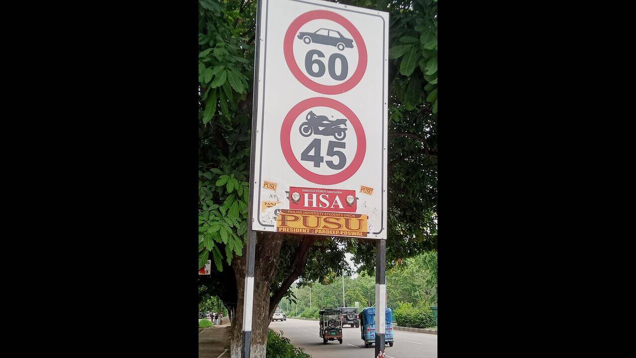 Election season near, student posters deface city signboards