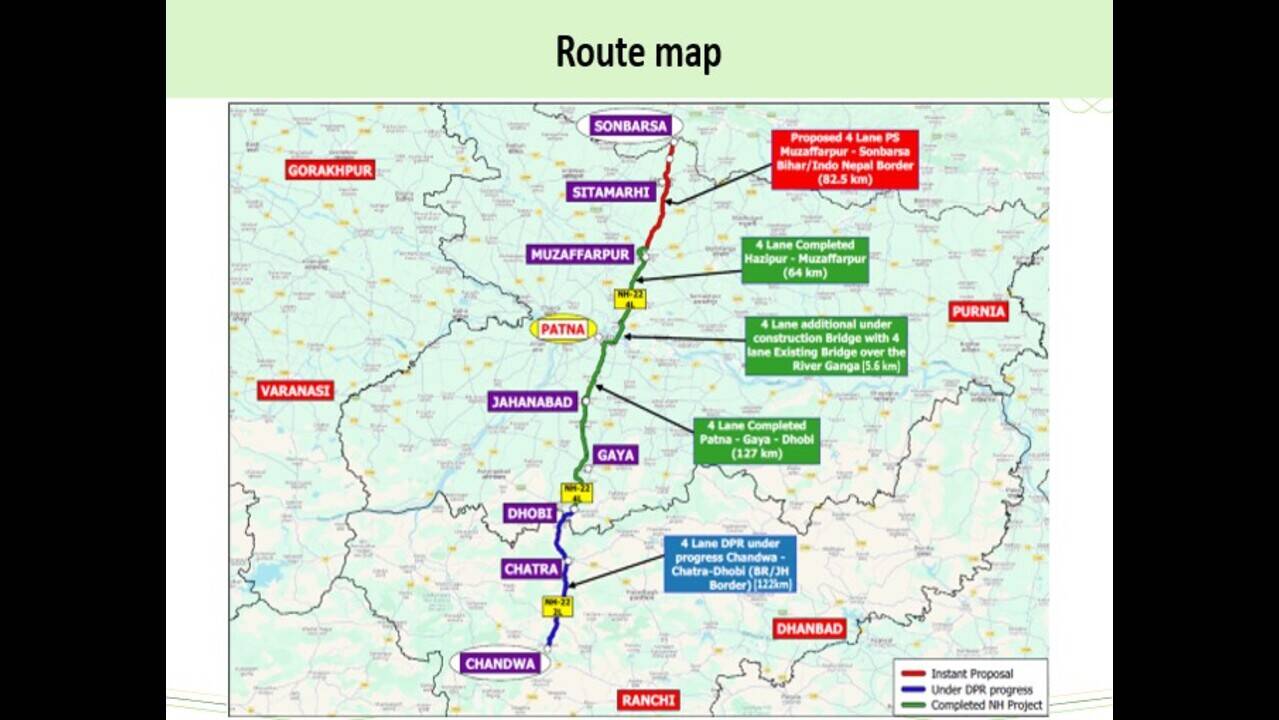Centre approves four-laning of NH-22 corridor to strengthen north Bihar, Nepal-border connectivity