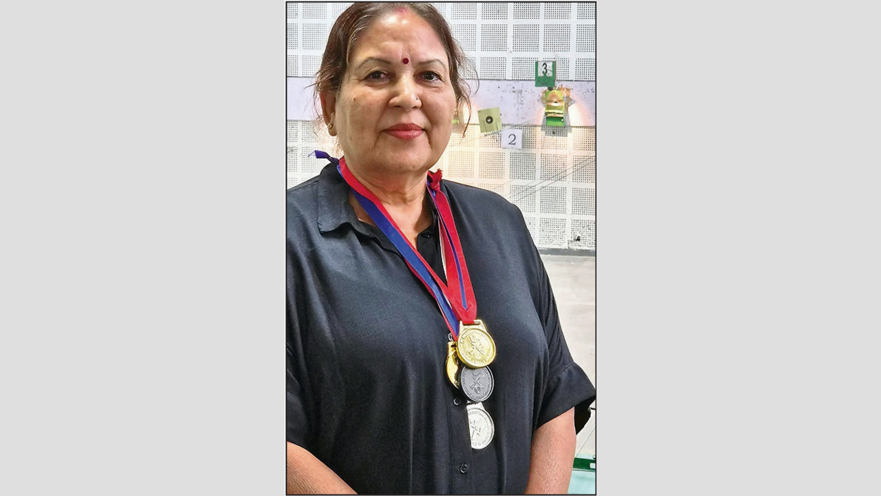 Shooter dadi perfects her aim at 67