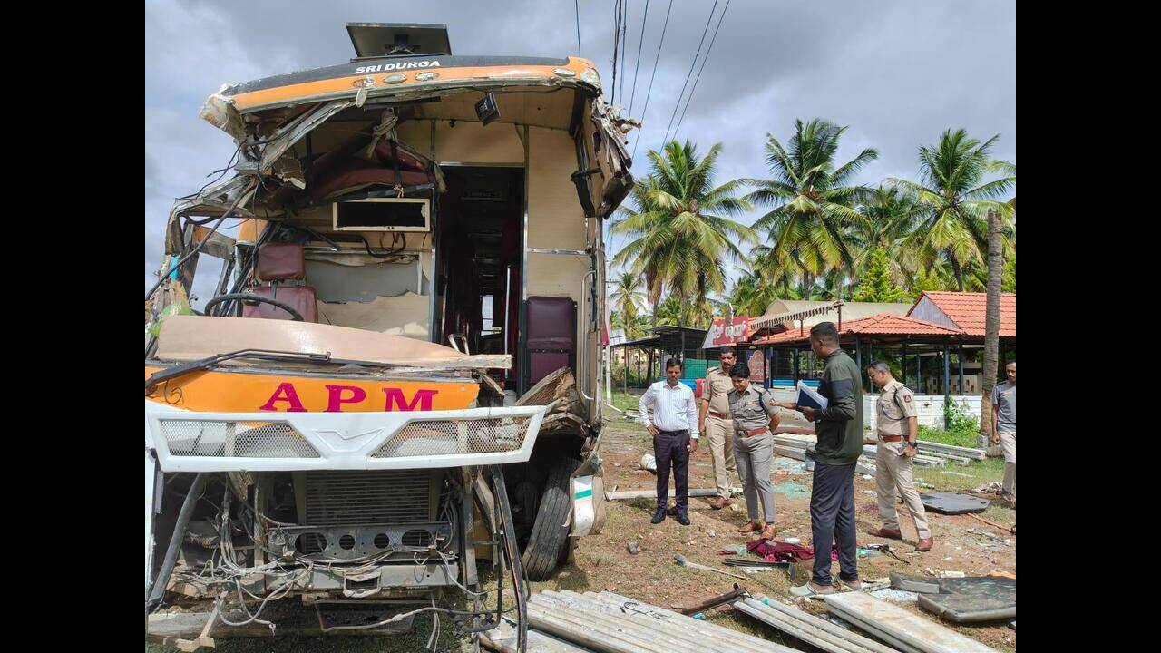 2 killed, 25 injured as bus overturns near Bellur