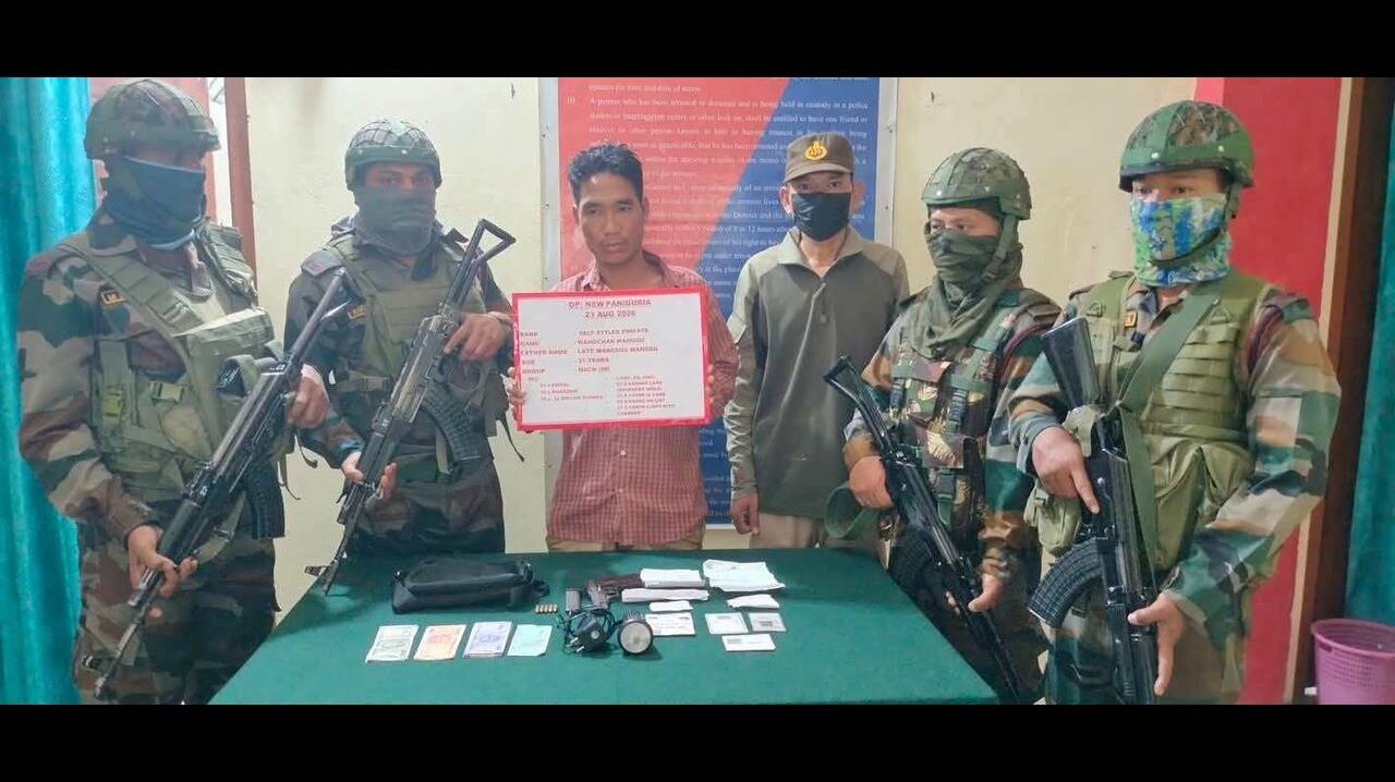 NSCN (IM) cadre held with pistol, 5 live rounds in Tirap